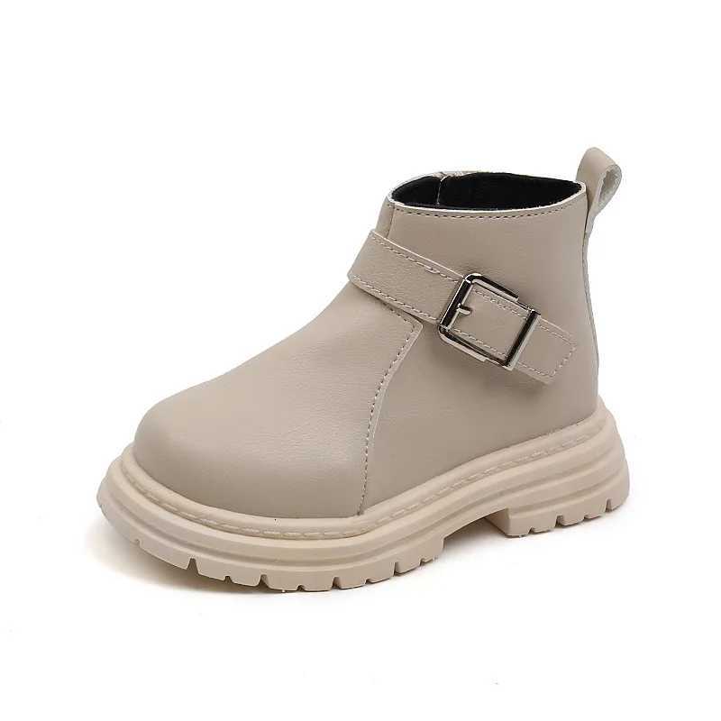 2023 New Britain Sle Solid Color Classic Ankle Boots for Boys Kids Non-slip Platform Boots Child Sneakers Ankle Boot XJ250812