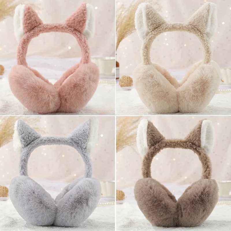 Plush Winter Female Warm Cold Folding Cozy Student Cold Resistant Ear Muffs Fashionable Ear Muffs For Fashion Accessories NewXJ250812