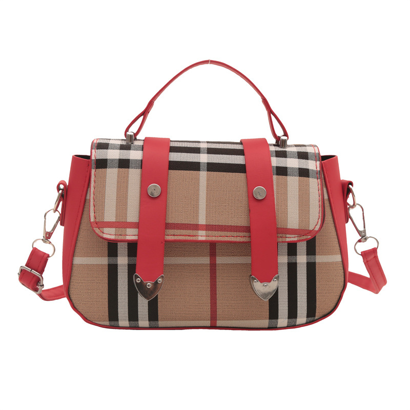 Popular fashion contrast plaid armpit small square bag summer new Korean shoulder bag fashionable handbag for women2025