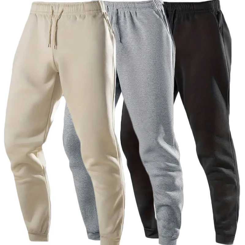 New Workout Pants Mens Casual Joggers Sweatpants /2Pcs Elastic Waist Trousers Autumn Outdoor Sportswear Running Pants Male W250812