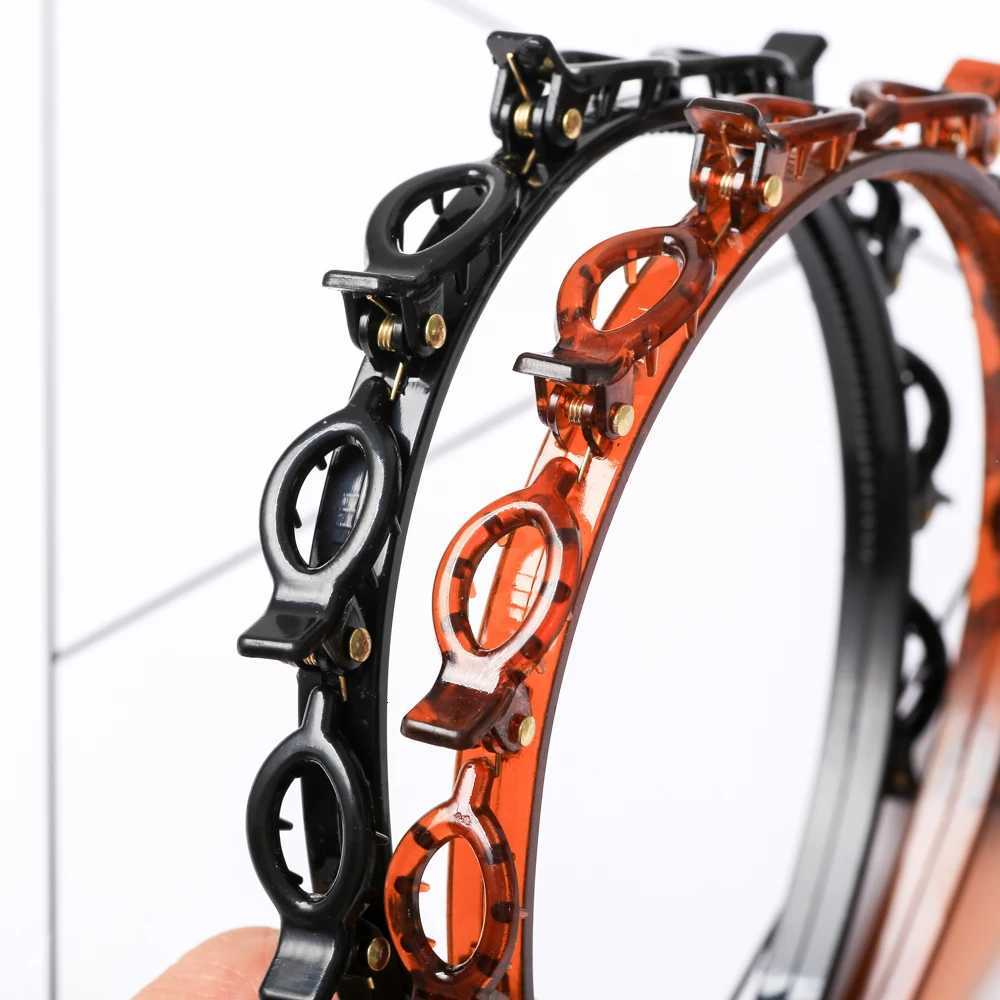 Double Layer Bands Clip Hairbands Fashion Plastic Braided Band Punk New Knitting Womens Hair Accessories Pearl X250812