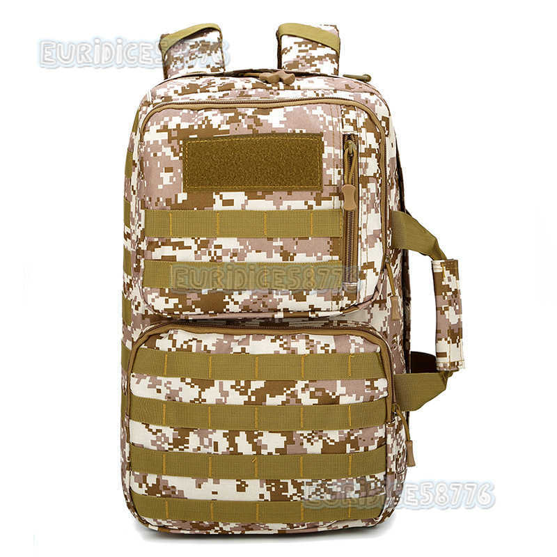 Apulon Large Capacity Tactical Bag 2023 New Multi-functional Three-use Bag Outdoor Hiking Backpack Camouflage Double Shoulder Bag H250811