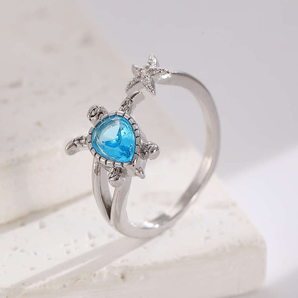 Fashion Starfish Blue Turtle for Women, Versatile Summer Ocean Theme Earrings