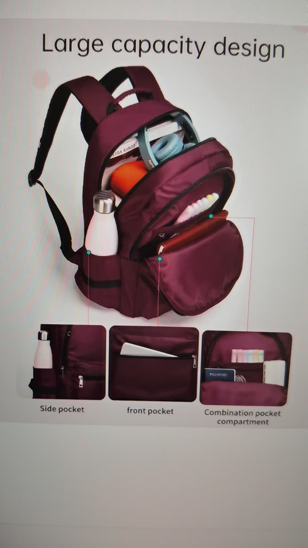 2025Women's Schoolbag 15.6inch Backpacks For Women College Travel Backpacks For Girls Female Backpack Bags For School Bags