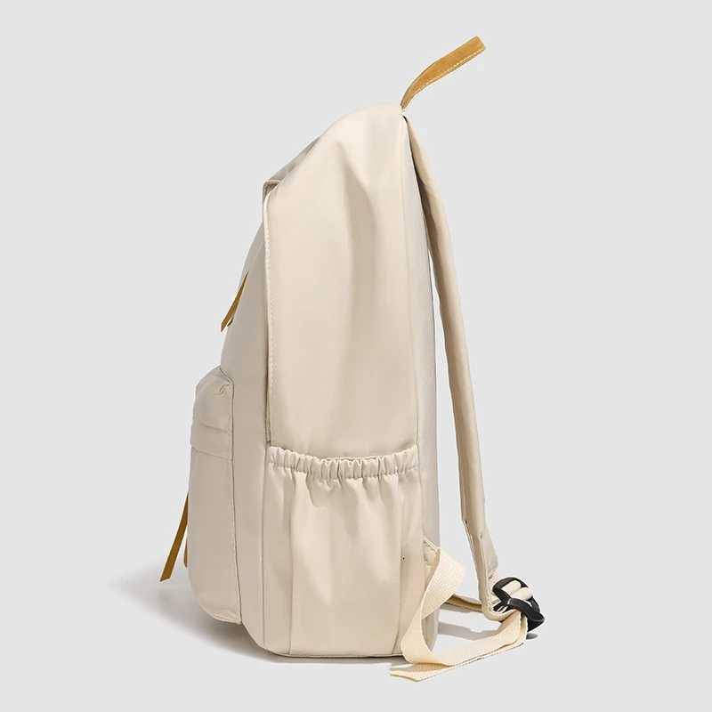 Fashion Womens Backpack High Quality Nylon Fabric Shoulder Bag Large Capacity Simple Style Multi Functional Womens Handbags Y250811