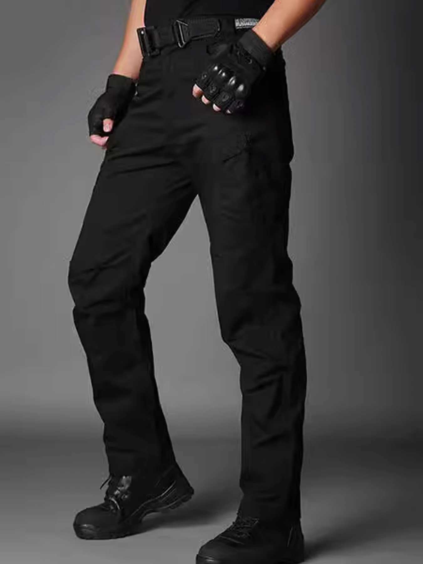 New Mens Tactical Work Pants Outdoor Waterproof Cargo Trousers Casual Multi-pocket Wear-Resistant Outdoor Training Trousers W250812