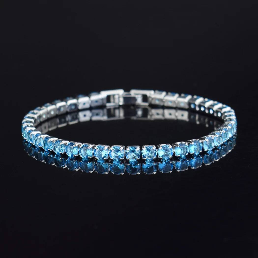 4mm Micro-inlaid Zircon Tennis for Women 2025 New Men Bracelet Homme Jewelry Accessories Wholesale