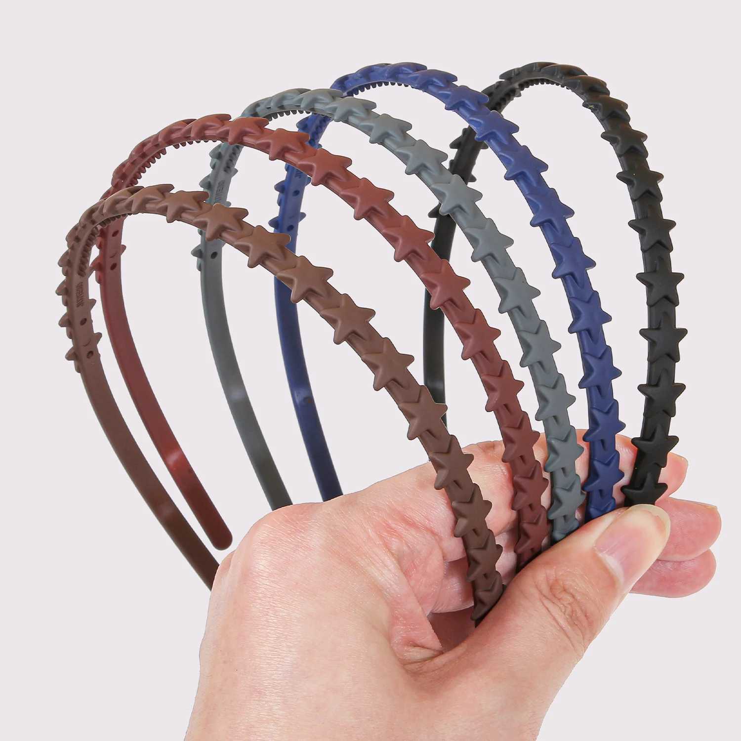 5/10pcs Matte Star Band for Girls Plastic Teeth Hairband Women Hair Hoop Wear Hairband Children Hair Accessory X250812