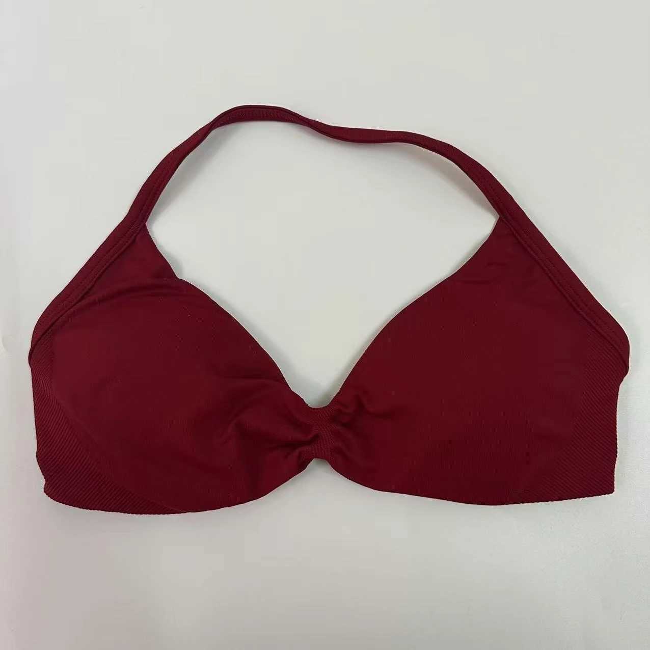 Strappy Bra Women Rouched Backless Halter Sports Bra Light Support Gym Crop Top Padded Seamless Workout Tops Bra Z250812