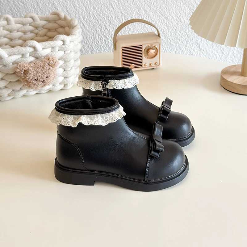 New Girls Boots Sweet Elegant Kids Princess Fashion Boots Chic Versatile Children Casual Lace Ankle Boots Spring Autumn Casual XJ250812
