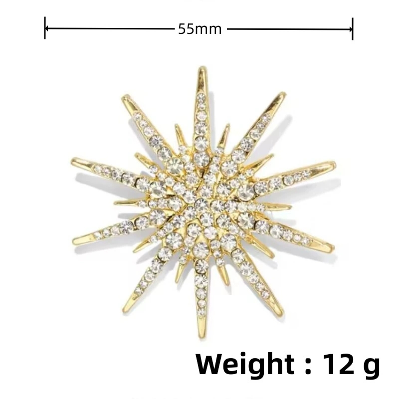 Chic High-Quality Sunflower Design Brooches Perfect Pearled Accent Piece