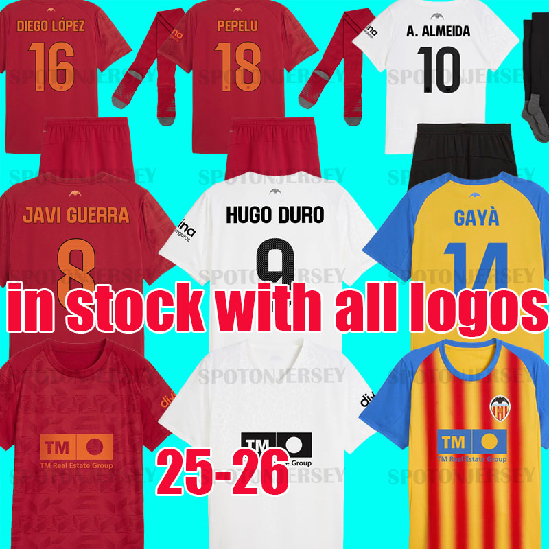 valencia cf jerseys 25 26 camisetas de futbol men kids kit Valencia football shirts 2025 2026 third kids kit camiseta vcf HUGO DURO GAYA MUSAH HUGO chemise 2025