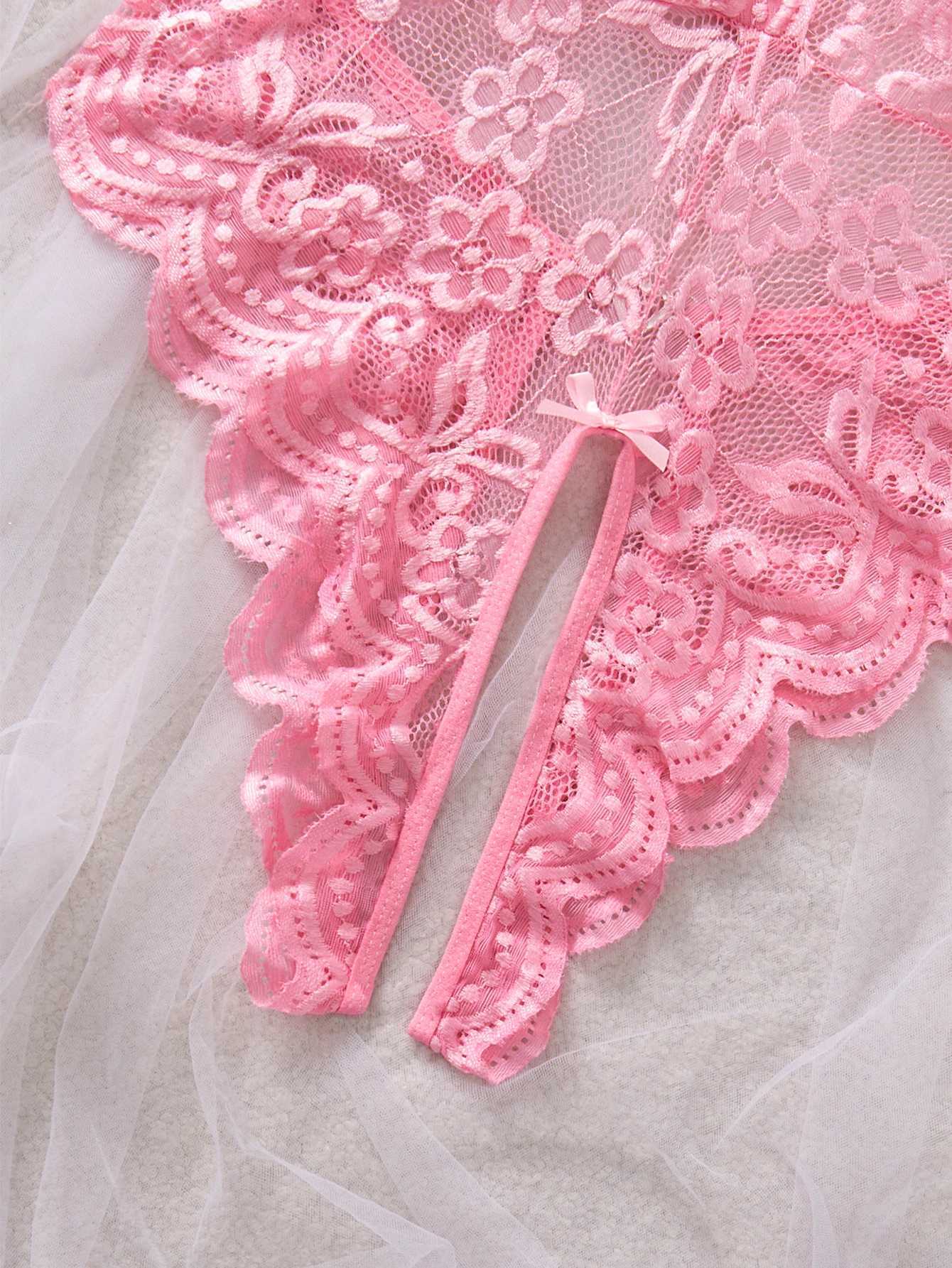 Exotic Costume Teddies Woman Sexy Lingerie Crotchless Sex Underwear Porn Babydoll Dress Hollow Hot Lace Sexy Bodysuit PijamaXJ250812