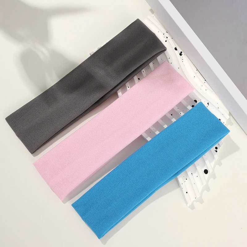 Summer Sports Yoga Bands For Women Solid Color Elastic Turban Running Absorb Sweat Elastic Hair Bands Fitness Wrap Hot X250812