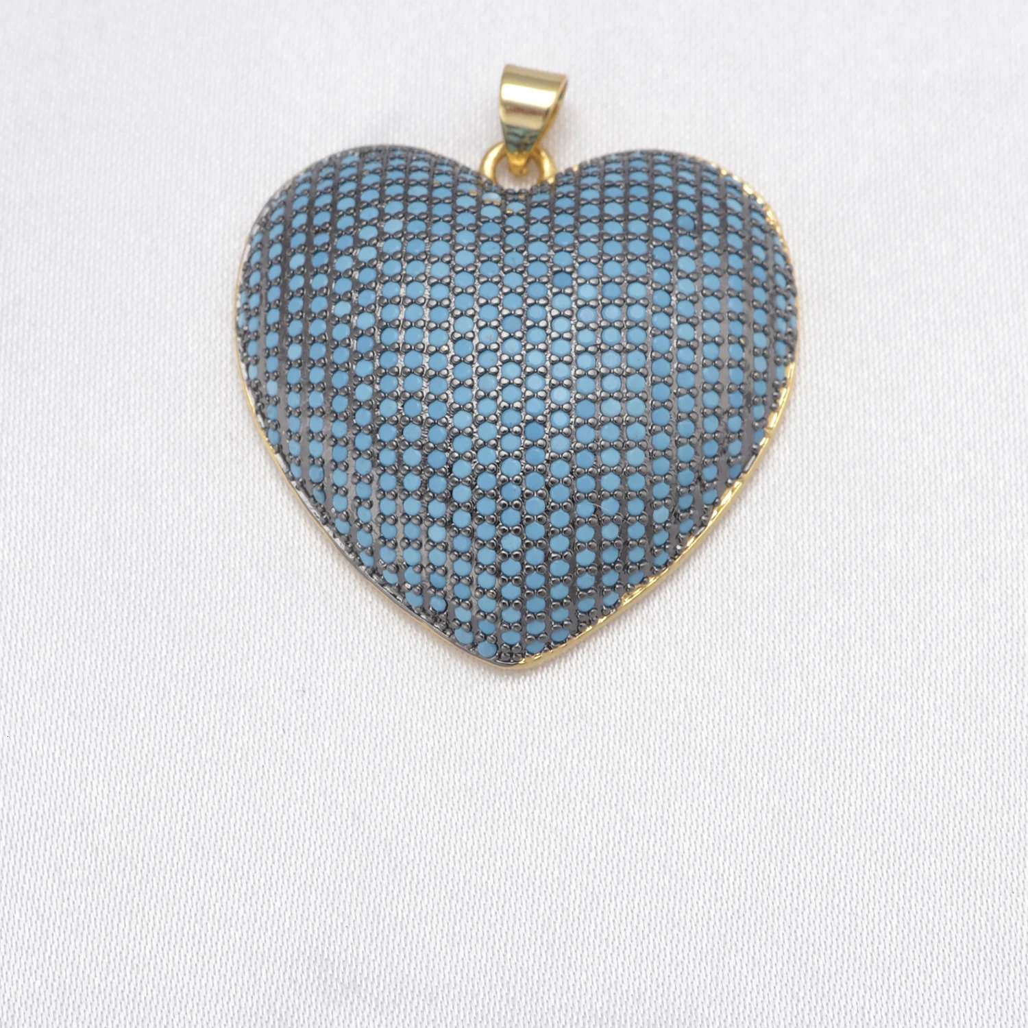 LJRIVER 1 Pcs Pendants for Diy Jewelry Color Heart Charms Paved Crystal Brass Top Quality Accessory for Chains Necklace Keychain 250807