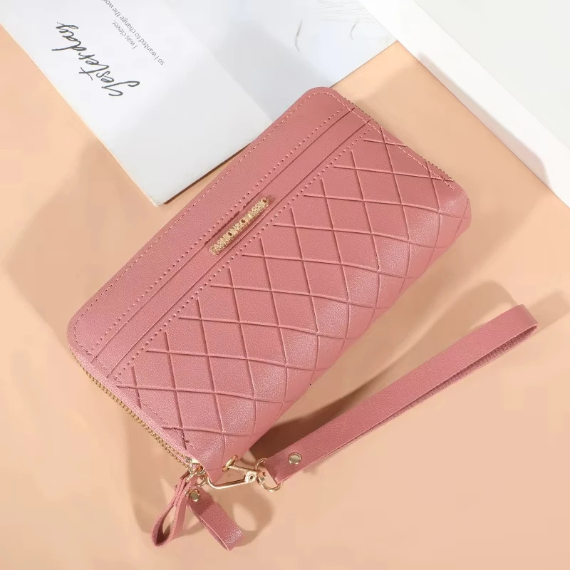 Long Womens Wallet Female Purses Tassel Coin Purse Card Holder Wallets Double Zipper Pu Leather Clutch Money Phone Bag 250809