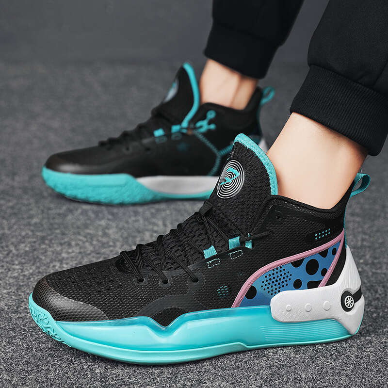 Yushuai 16 Mid-Top Basketball Men's MD High Elastic Sole Molded Free shipping Dad Shoes Women's Student Practical Sports Boots