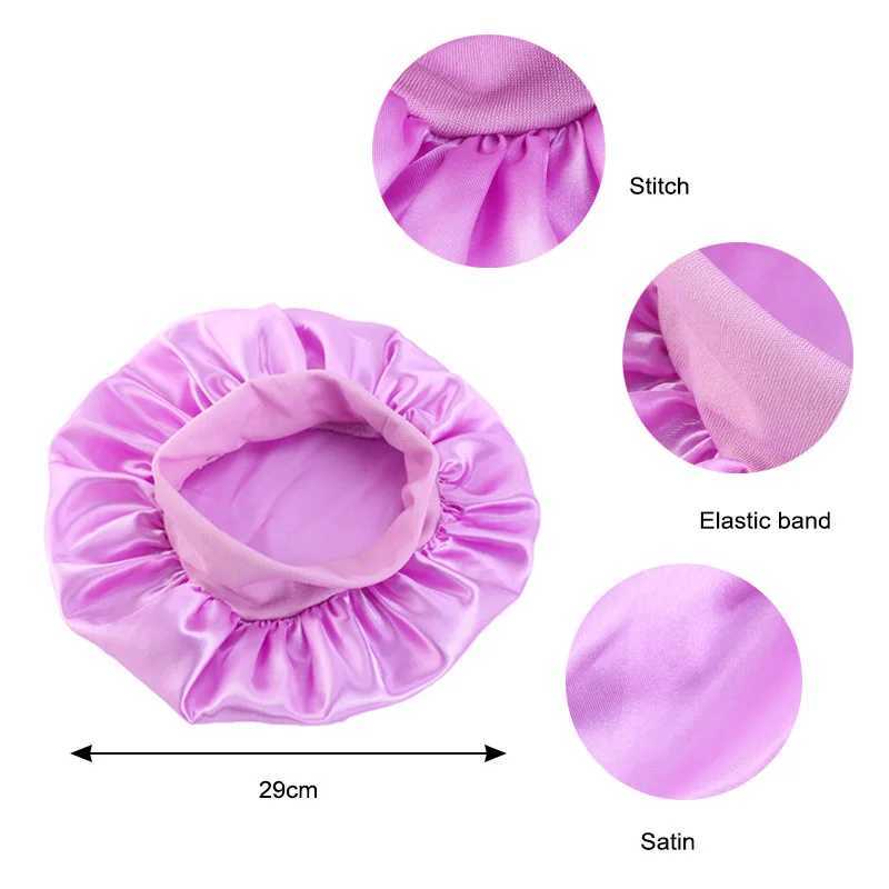 4PCS/LOT Kids Printing Stain Bonnet Baby Turban African Children Printing Bonnet Sleeping Cap Boys Girls Night Sleeping Hats XJ250812