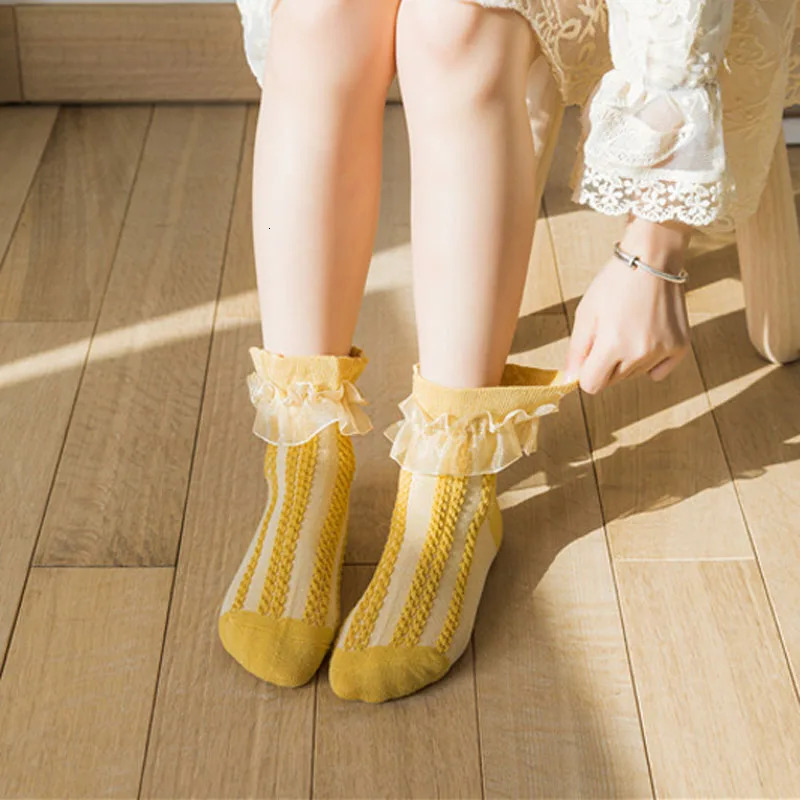 36 Pairs Girls Lace Ruffle Socks Cotton Breathable Comfy Adorable PrincessStyle Kids DanceReady with Frilly Trim 250812