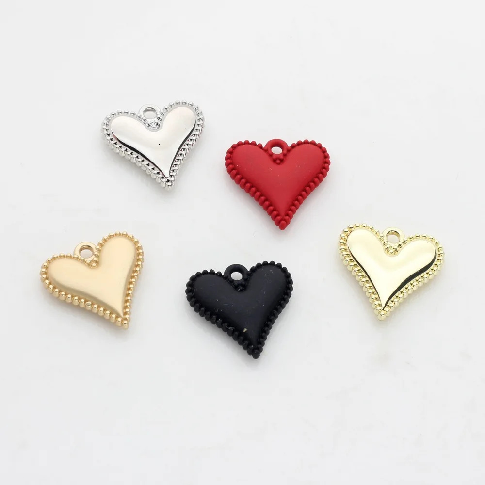 Classic Zinc Alloy Heart Charms for DIY Handmade Jewelry Wholesale 250807