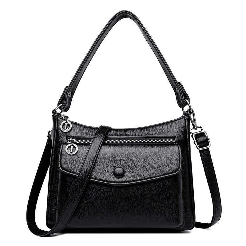 Women's 2025 New Casual Soft Leather Crossbody Shoulder Commuting Large Fashion Underarm Bag Handbag