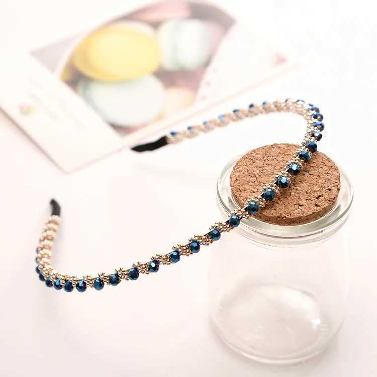 Fashion Wen Hair Hoop Ladies Crystal Rhinestone Pearl Hairband Piece Hair Band Accessories X250812