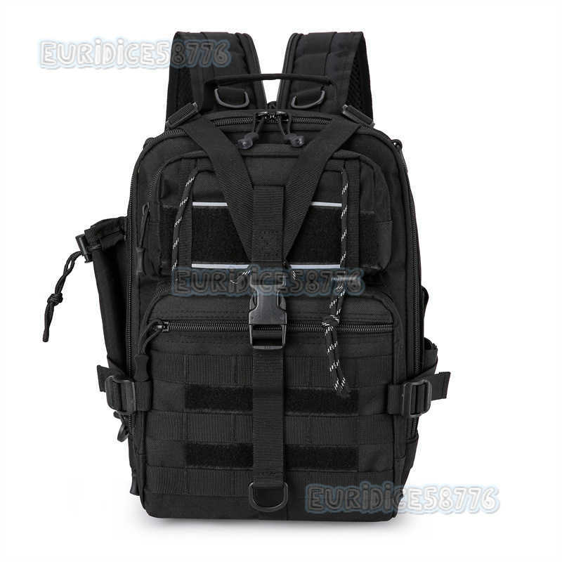 Lure Bag Multifunctional Large Capacity Fishing Bag Outdoor Sports Camouflage Chest Bag Cycling Backpack H250811