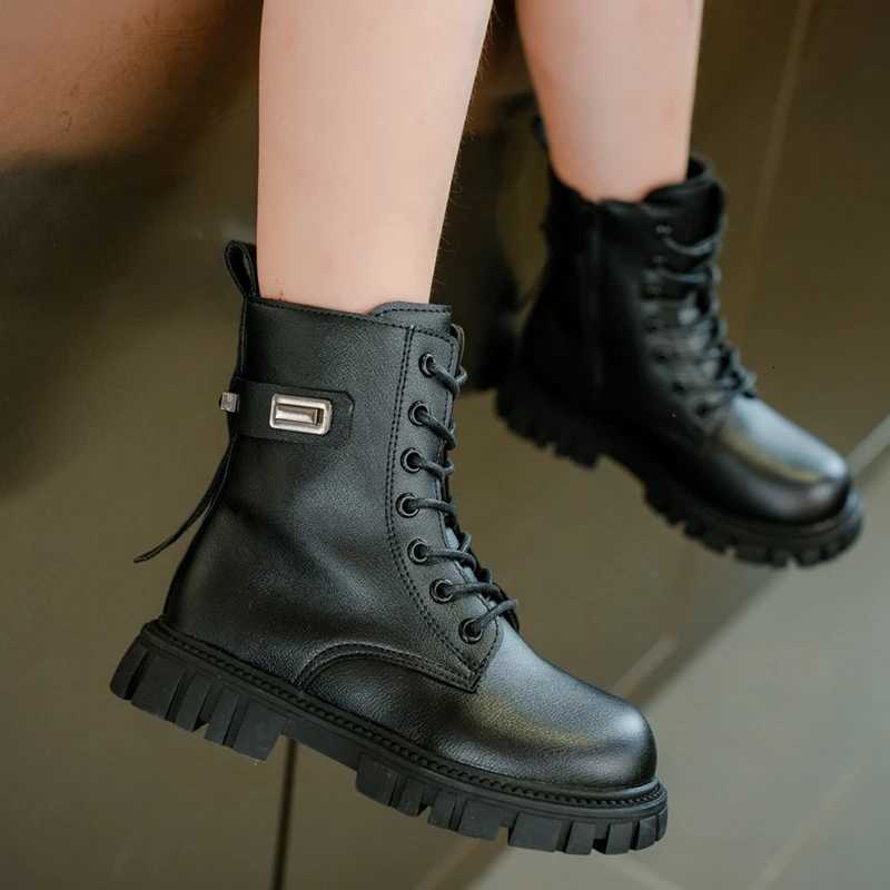 Autumn/Winter New Sweetheart Baby Girls Round Head Sports Mid Leg Boots Fashionable Comfortable Cute Thick Bottom Horse Boots XJ250812