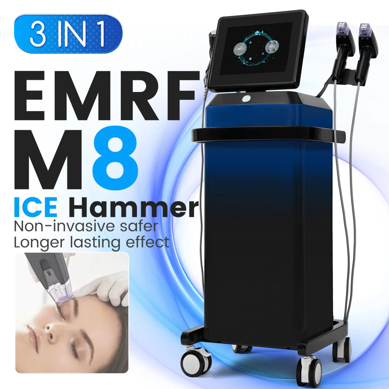 High End Gold Micro Needle Beauty Device, Facial Firming and Wrinkle Removal, Deep Anti Aging Fine Pores, Professional Beauty Device