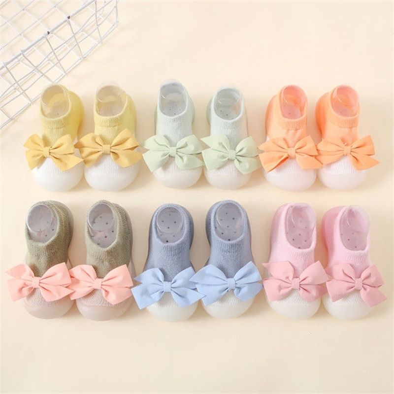 Summer Combed Cotton AntiSlip and Breathable Childrens Soft Sole Shoes Baby Walking Mesh Faced Floor Socks w250725
