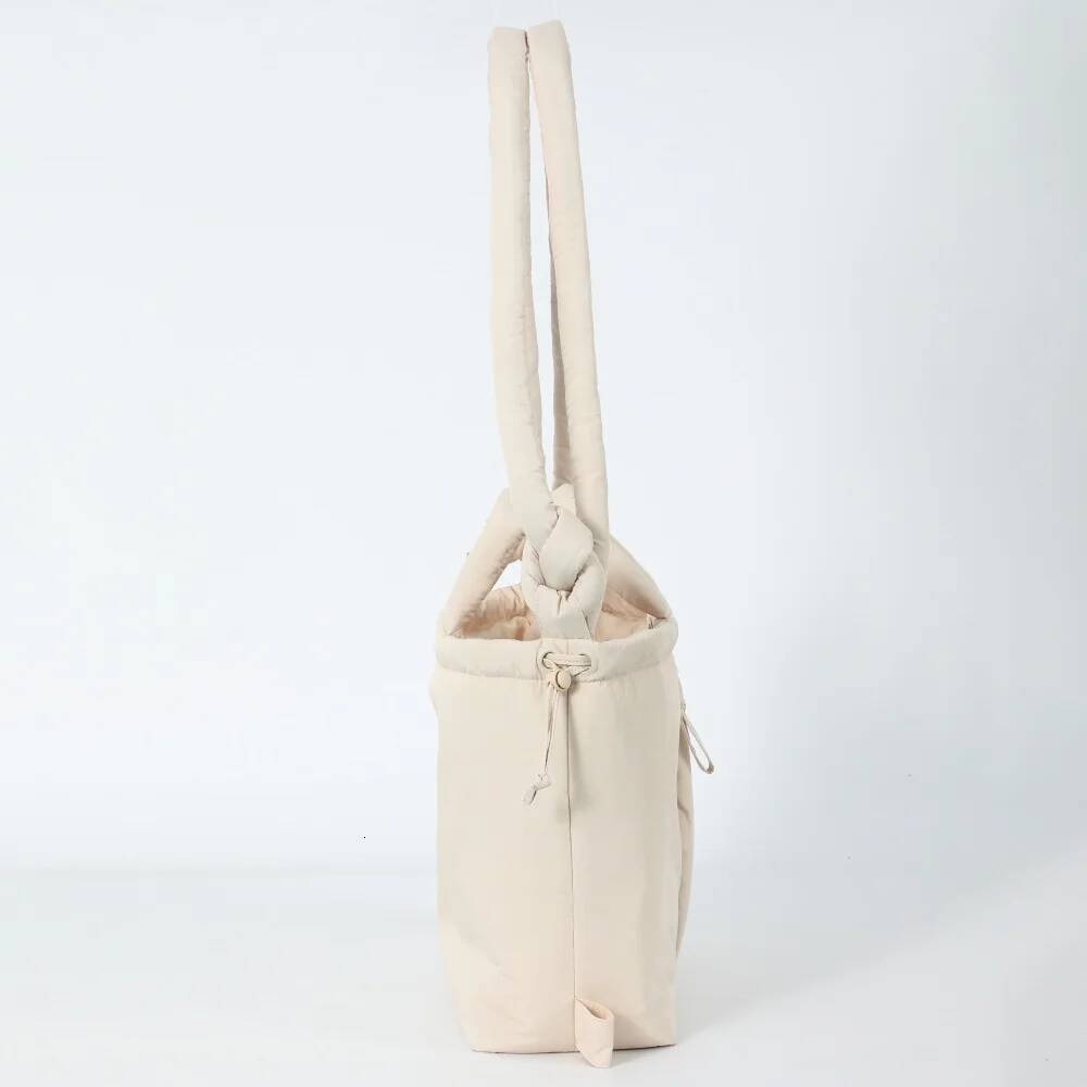 Puffer Backpack For Women Handbag With Top Handle Shoulder Soft Lightweight Drawstring Puffy Tote Carry On Bag