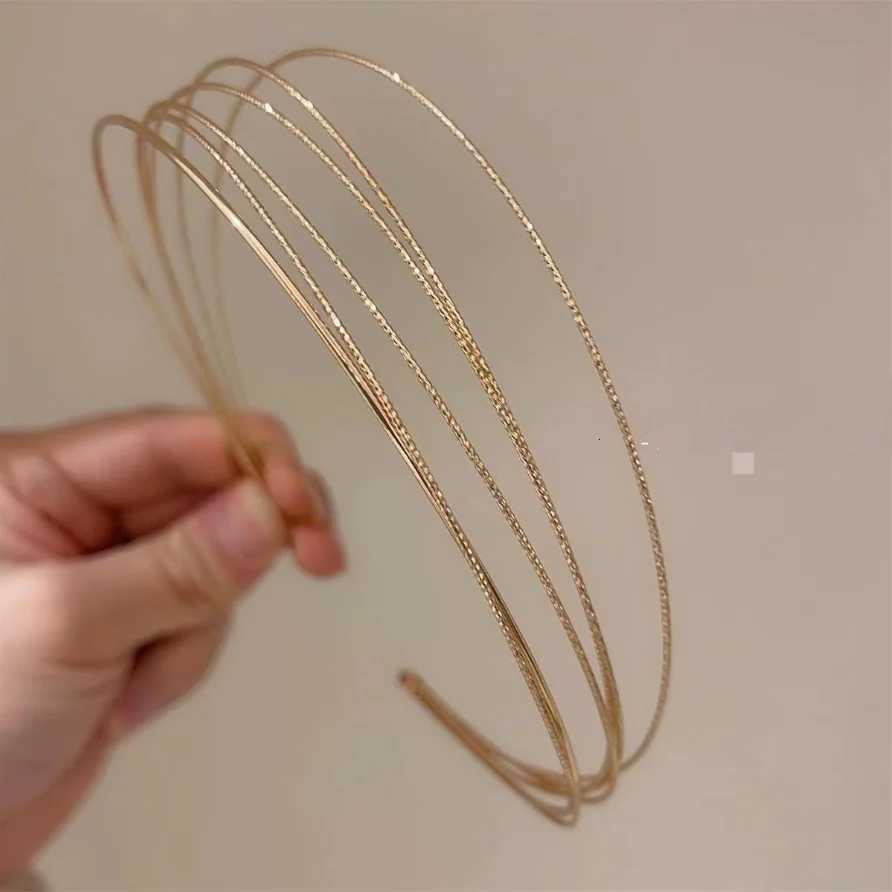 New Thin Bands for Wen Multi-layer Alloy Hair Hoop Double Root Metal Hair Bands Hair Accessories Smooth Hoop X250812