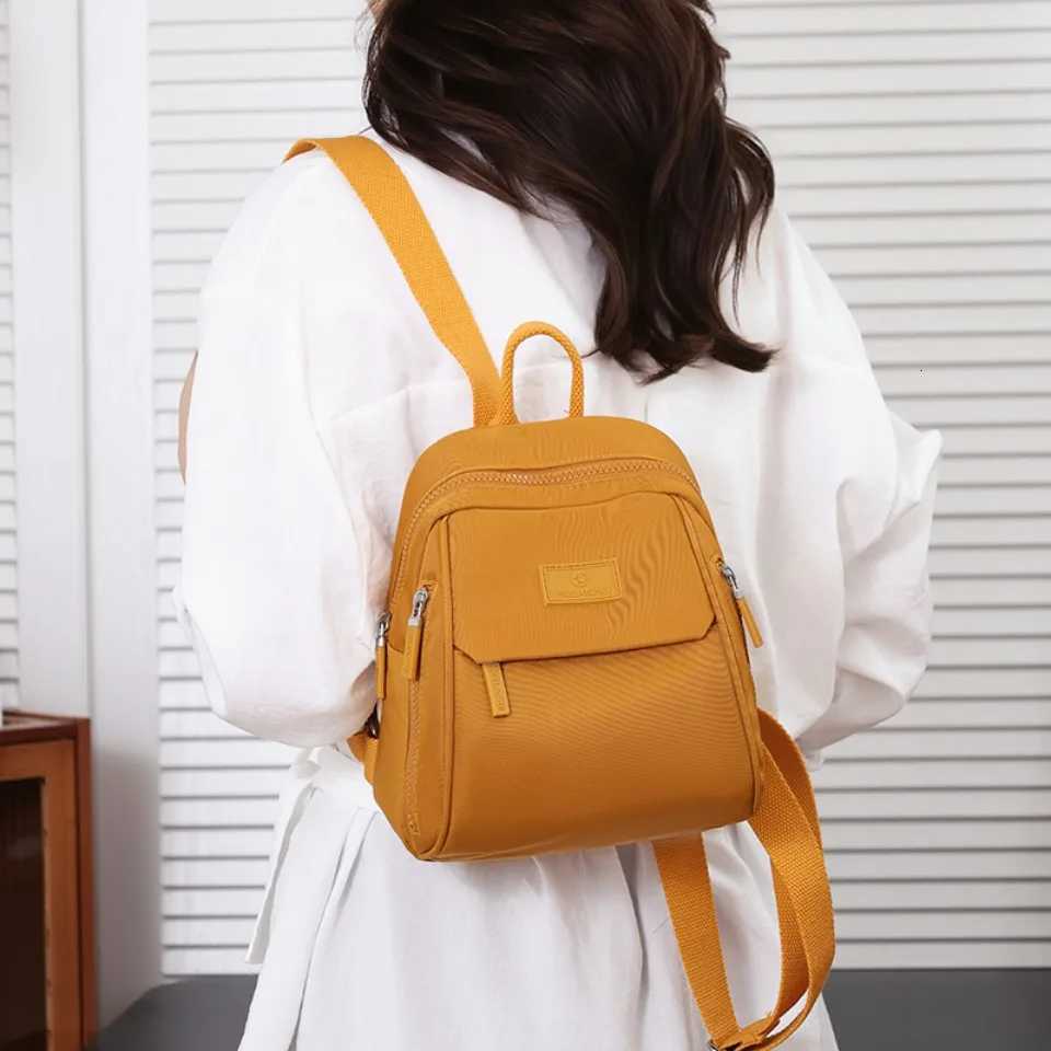 Waterproof Travel Small School Backpack Nylon Backpack Women Shoulder Bags for Women Teenage Girls Casual Backpack W250812