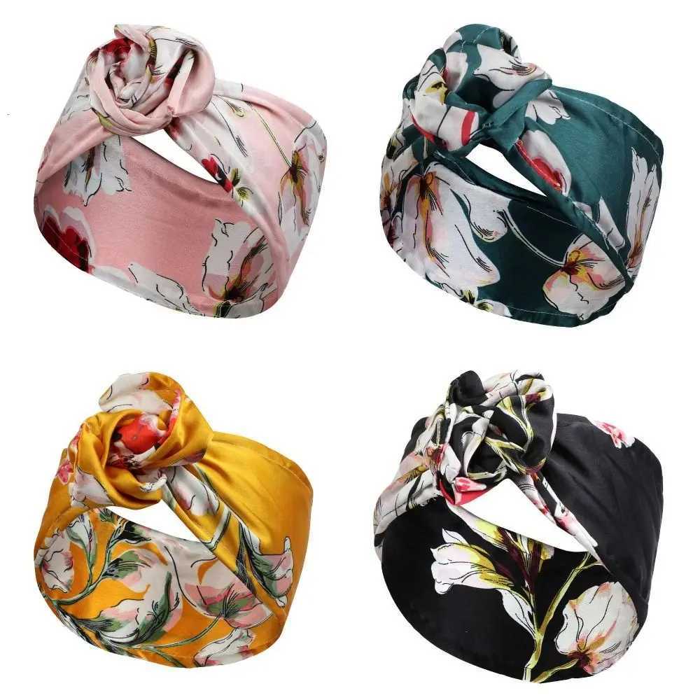 Cloth Fabric Wire Bands High Quality Floral Metal Wire Hair Band for Girls X250812