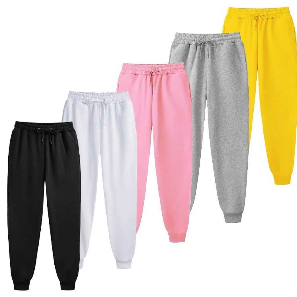 Mens Casual Sweatpants Fleece Sports Pants Unisex Fashion Solid Loose Trousers Streetwear Autumn Winter Jogging Fitness Pants W250819