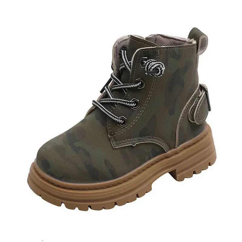 Handsome Children Combat Army Boots Spring Autumn Camouflage Outdoor Boots for Boys Girls School Student Hiking Shoes F09133 XJ250812