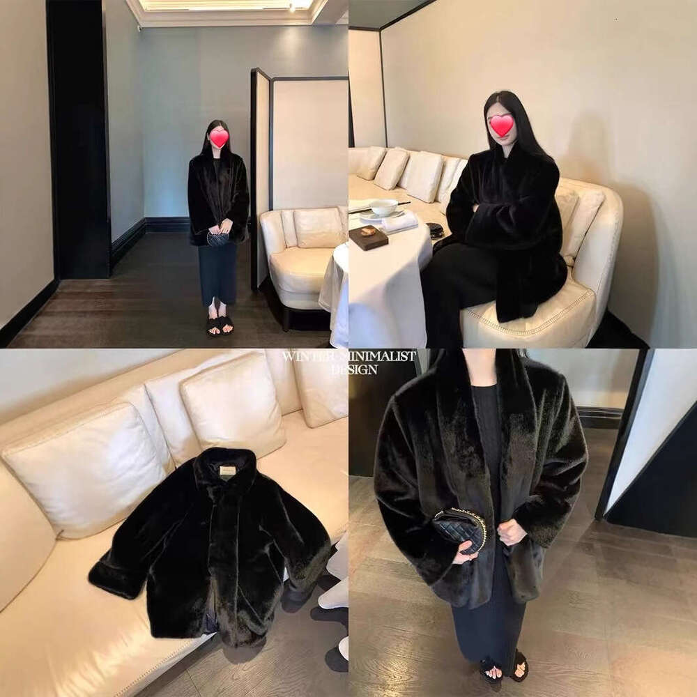 Fur coat for women, medium to long, integrated with fur, new environmentally friendly faux mink coat, lazy style faux mink coat