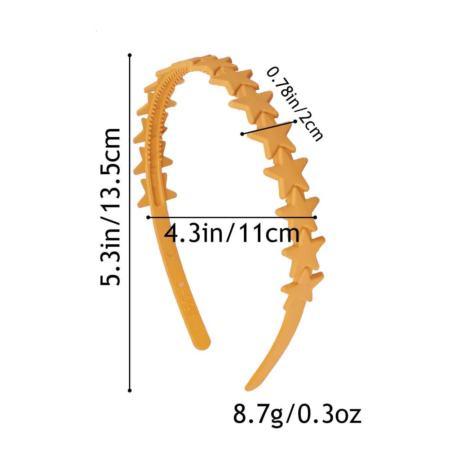 5/10pcs Girls Matte Bands Wen Plastic Star Hairbands Thin Non-slip Bands Girls Children Hairbands Hair Accessories X250812