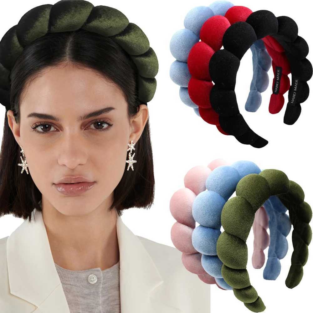 Fashion Padded Bands For Wen Wide Bezel Hairbands Thick Velvet Hair Hoop Girls Sponge Non-Slip Hairband Hair Accessories X250812