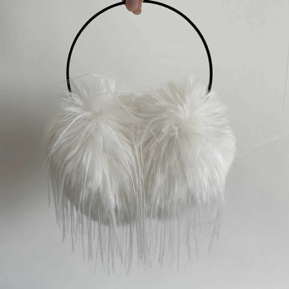 Long Hair Plush Warm Earmuffs Womens Hair Band Ear Protectors Ear Bags Cycling Cold Proof Fluffy Winter Ear Warmers XJ250812