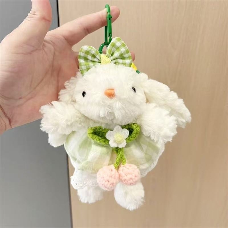 Same Style Cute Rabbit Plush Keychain Pendant Plush Doll Cartoon Bag Pendant for Women 250726