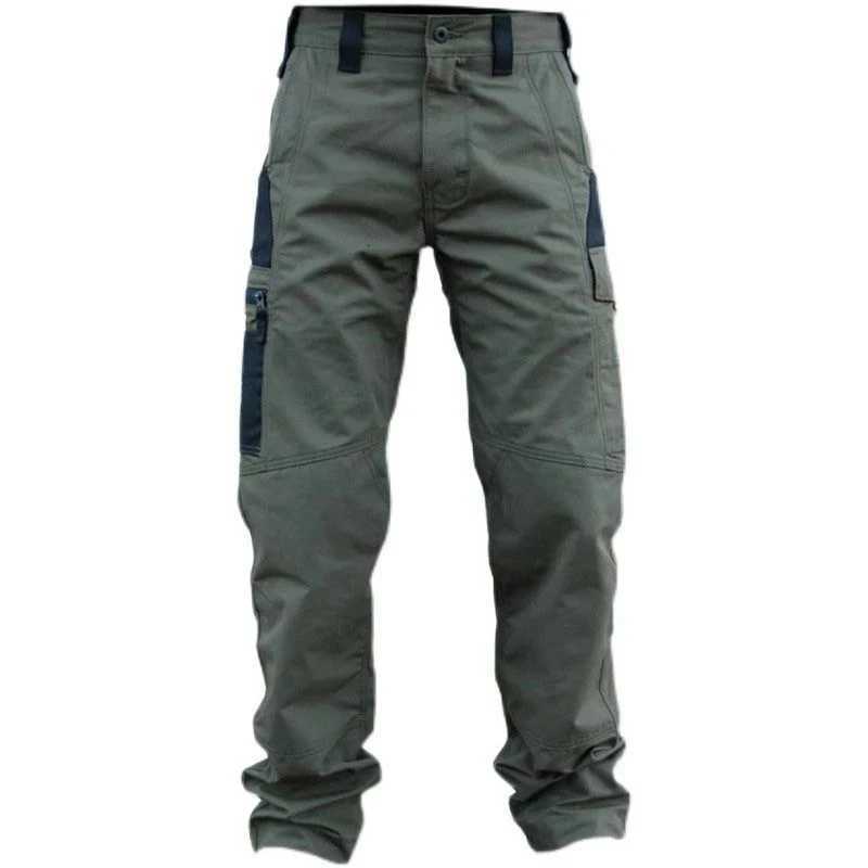 Wear Resistant Work Pant Man Multi-pocket Straight Cargo Trousers Outdoor Jogging Tactical Pants Spring Autumn Casual Trousers X250812
