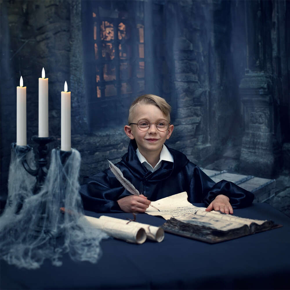 Potter Magic Wand Remote Control Floating Candle Light Halloween Birthday Theme Party Prop Decoration