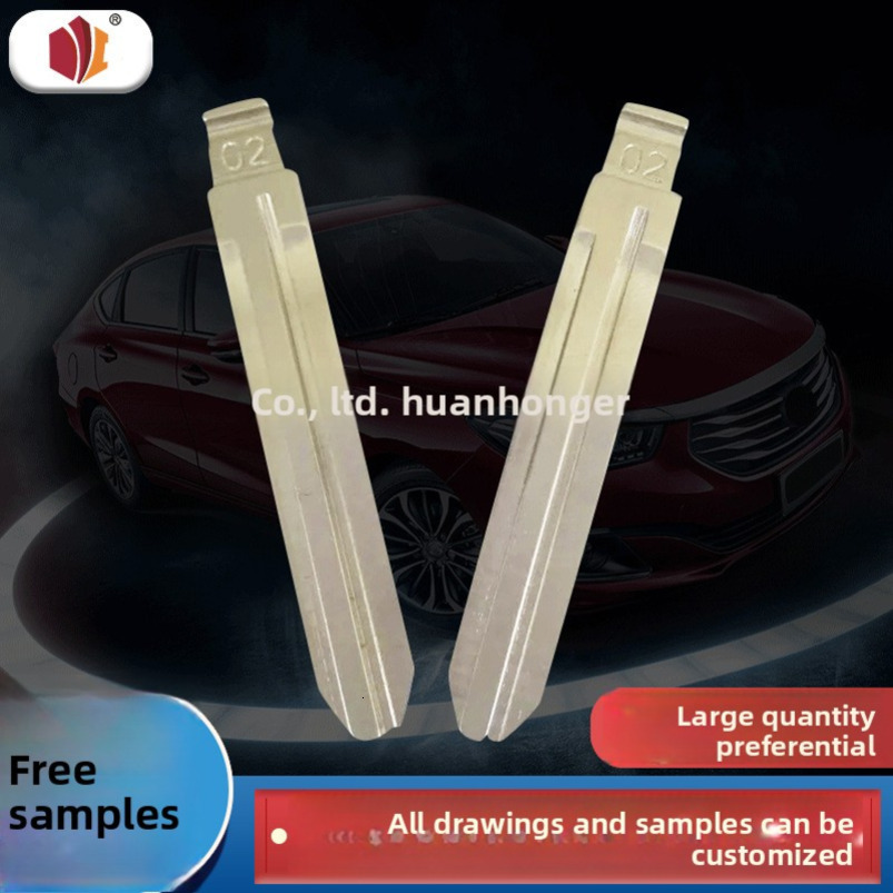 Suitable for Camry Folding Car Remote Head Middle Side Slot Key Blank