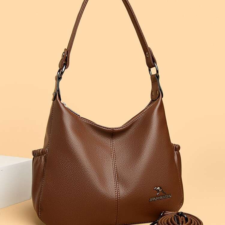 Kangaroo Women 2025 New Fashion Women's Crossbody Shoulder Large Capacity Mom Bag Soft Leather Handbag