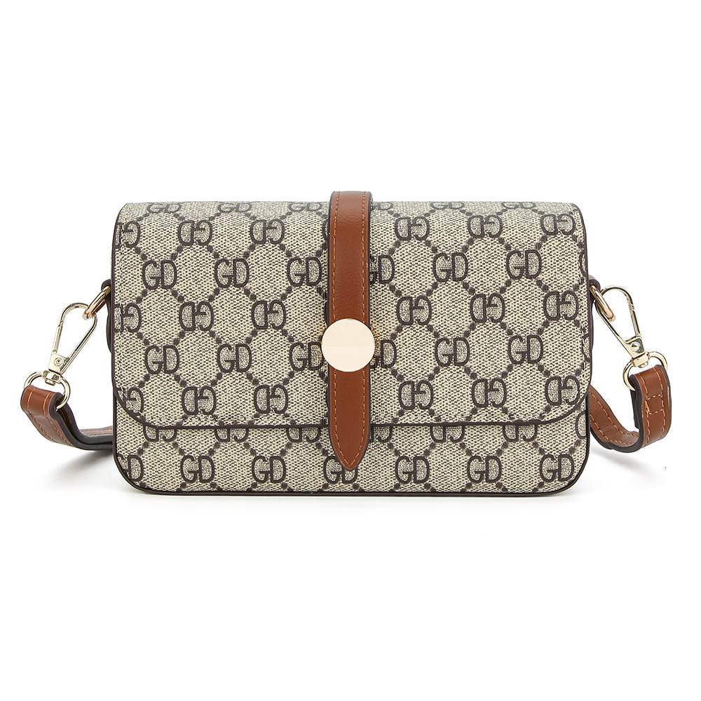 Designer Luxury Bag, Ladies' Retro Large-capacity Shoulder Crossbody Bag, Single-shoulder Wallet, Casual Hand-held Small Square Bag