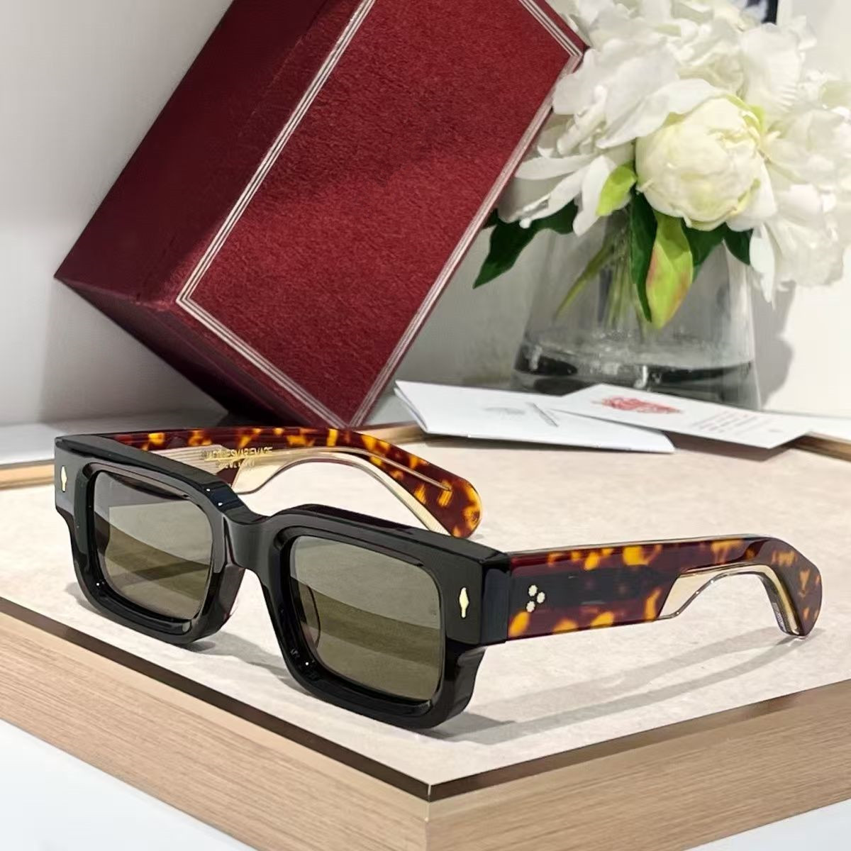 Designer Sunglasses For Men Women Square Sunglasses Fashion Classicial Sunglasses Luxury Polarized Goggle Pilot PC Frame UV400 Retro Eyewear P3102