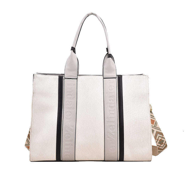 Canvas Women New Fashion Single Shoulder Crossbody Commuting Casual Large Capacity Versatile Tote Bag