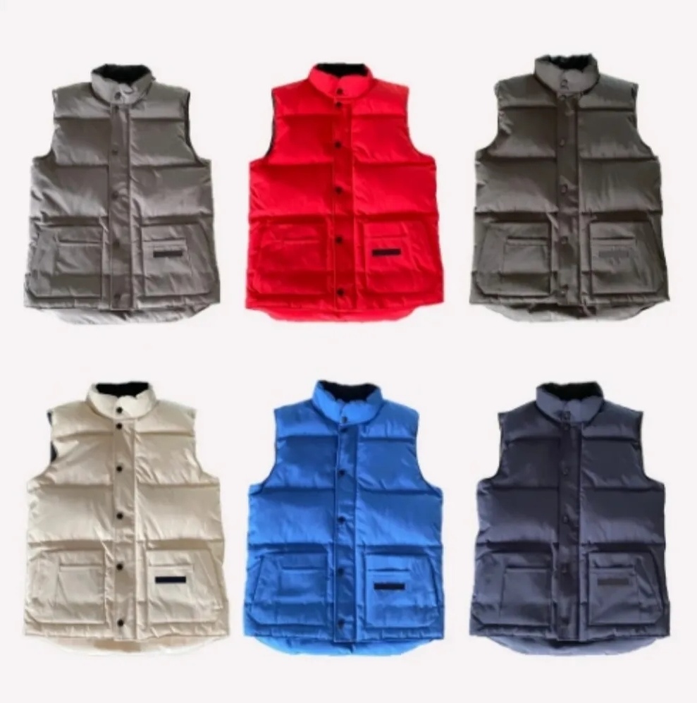 Winter gilet mens vest designer down jacket luxury man woman feather filled material coat embroidered badge warm outerwear full label jackets pop couple coats 0911