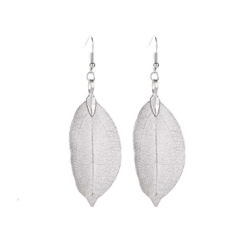 New Fashion Long Hollow Leaf for Women Asymmetric Earrings